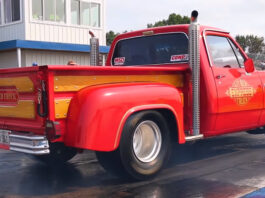 dodge lil red express pro street build