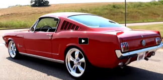 red 1966 ford mustang 289 resto-mod