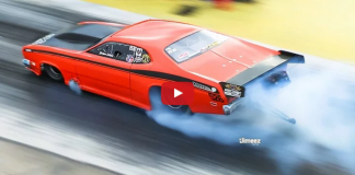 twin turbo 1970 plymouth hemi duster at byron dragway