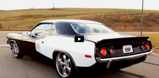 black on black 1973 plymouth cuda 440