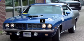 restored 1971 plymouth hemi cuda 4 speed