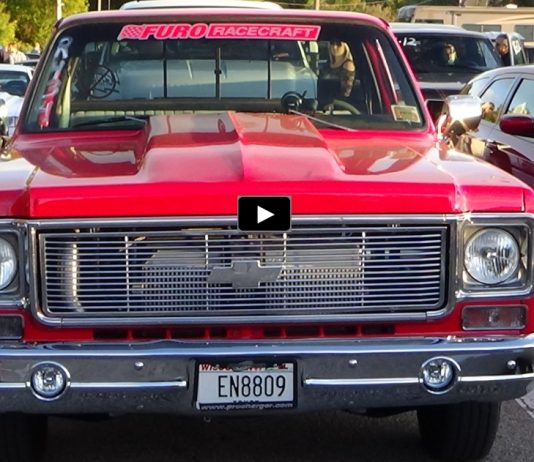 procharged 1978 chevy c10 truck drag racing