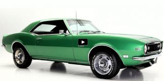 1968 chevy camaro z28 rally green