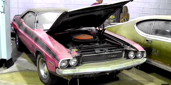 panther pink 1970 challenger barn find