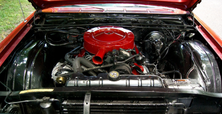 restored dodge polara 383 v8 motor