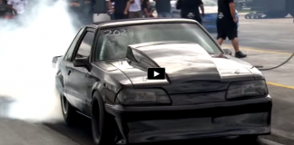 turbo fox body mustang drag racing
