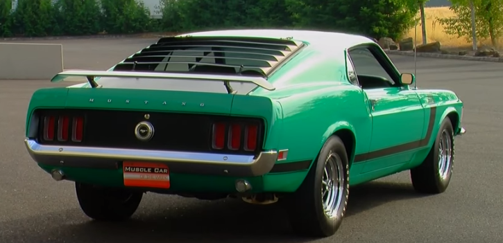 1970 mustang boss 302 in grabber green