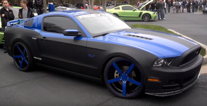 carbon fiber wrapped ford mustang 5.0