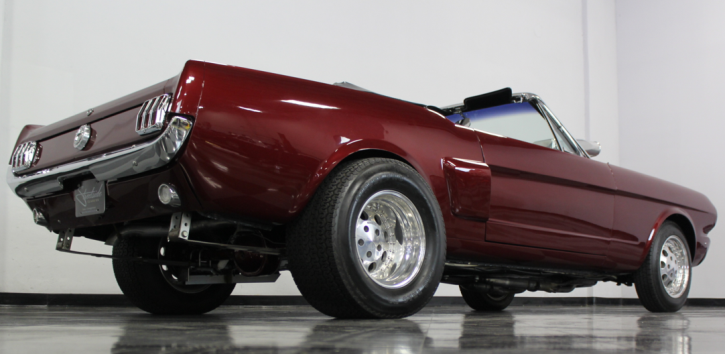 burgundy red 1965 mustang 302 convertible