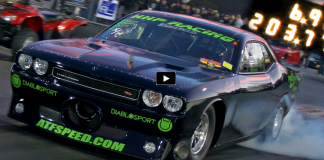 rob goss procharged challenger drag racing