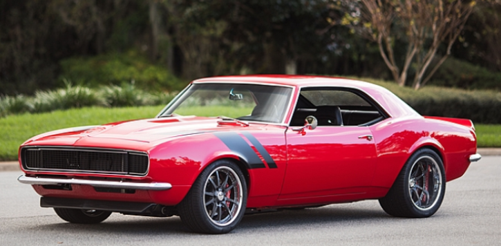 custom built 1968 chevy camaro in red