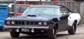 RARE 1971 PLYMOUTH HEMI CUDA IN BLACK & WHITE | Hot Cars