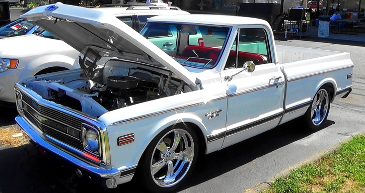 Clean 1969 Chevy C10 Custom Truck In White Red Hot Cars