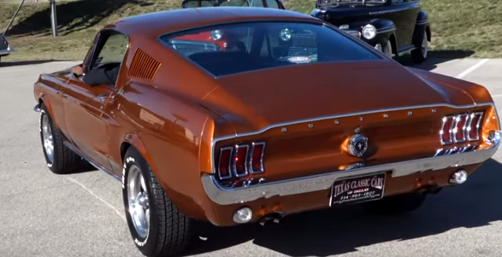 1967 mustang fastback in bronze metallic