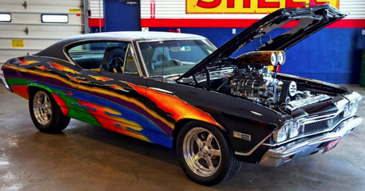 blown 1968 chevy chevelle custom