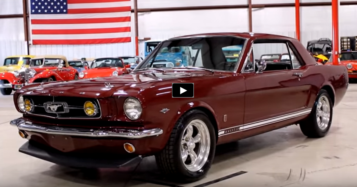 VINTAGE BURGUNDY 1965 FORD MUSTANG 289 CUSTOM | Hot Cars