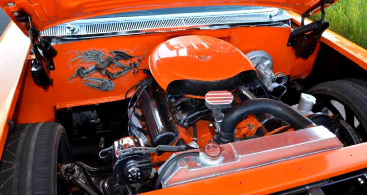 orange 1960 cadillac custom 