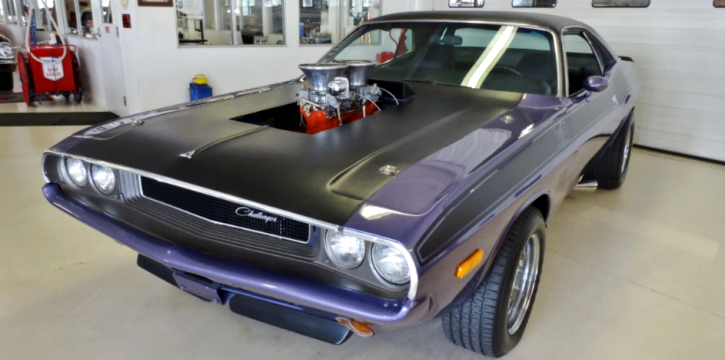 plum crazy purple 1970 dodge challenger