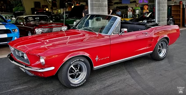 candy apple red convertible 1967 mustang