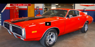 bright red 1972 dodge charger on hot cars