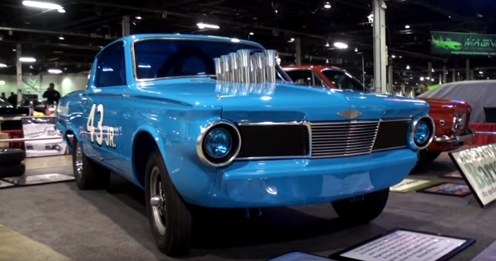 richard petty drag raced 1965 plymouth barracuda