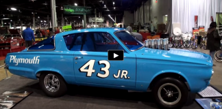 richard petty 1965 plymouth barracuda drag car