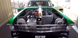 twin turbocharged 1967 chevrolet nova drag racing