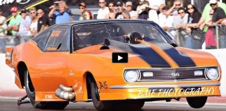 twin turbocharged promod camaro drag racing