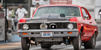 twin turbocharged chevy nova drag racing