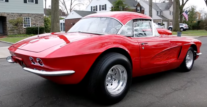 red 1962 chevrolet corvette custom