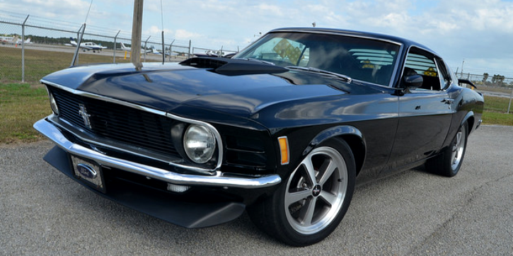 1970 mustang fastback custom in black