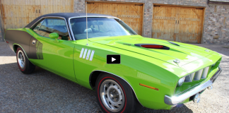 restored 1971 plymouth cuda 340 v8