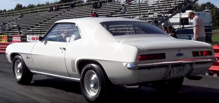 1969 chevrolet camaro zl1 drag racing