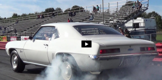 1969 chevy camaro zl1 drag racing