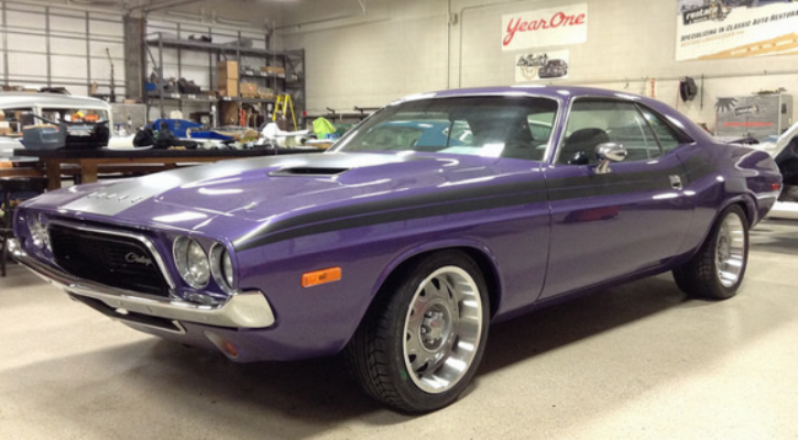 plum crazy purple 1972 dodge challenger resto