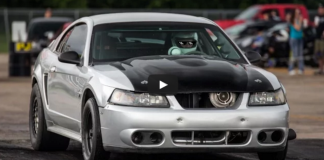turbocharged mustang drag racing
