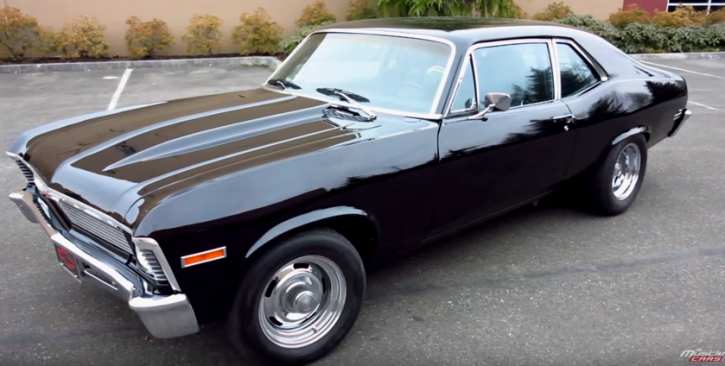 tuxedo black 1970 chevy nova custom