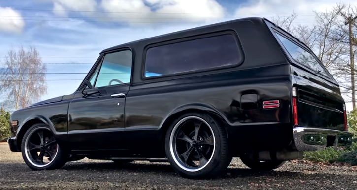 blacked out 1971 chevy k5 blazer