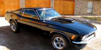restored 1970 mustang fastback in black