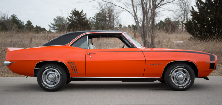 hugger orange 1969 camaro rs restored