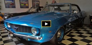 blue 1969 chevrolet copo camaro 427