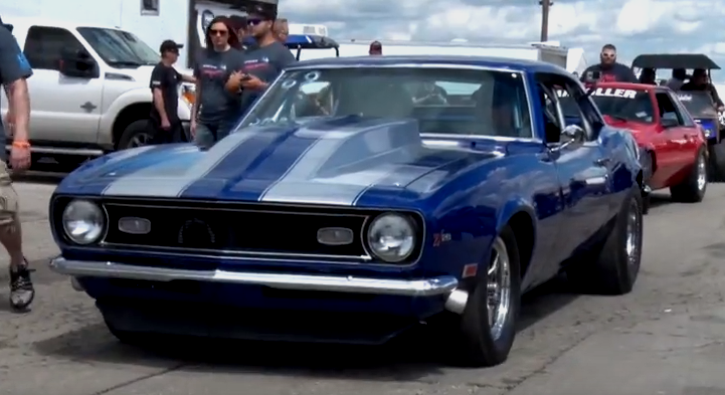 1968 chevy camaro janitor drag racing