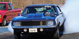1969 chevy camaro rs ss drag racing