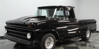murdered out 1963 chevy c10 truck