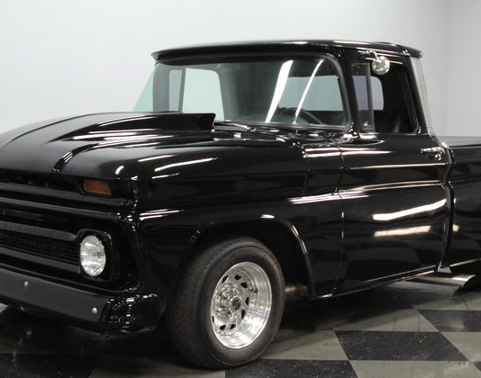 murdered out 1963 chevy c10 truck