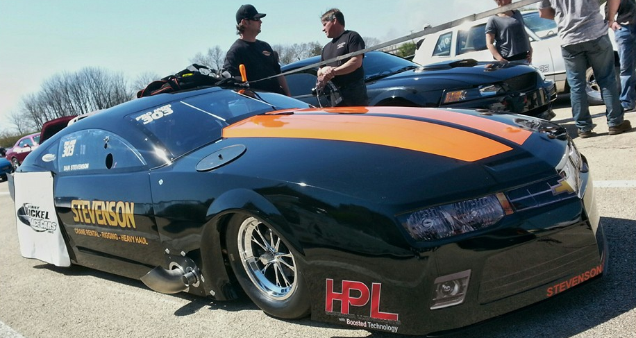 twin turbo camaro promod drag racing route 66