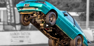 twin turbo fox body mustang drag racing