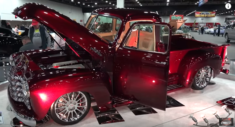 custom built 1951 chevy 5-window truck