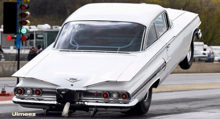 steve scott 1960 chevy impala drag racing