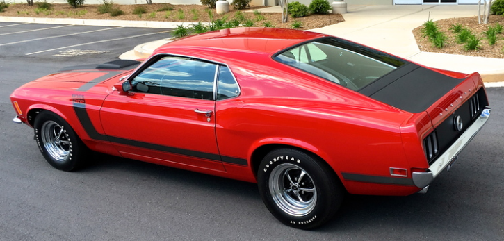 medium red 1970 mustang boss 302 restoration